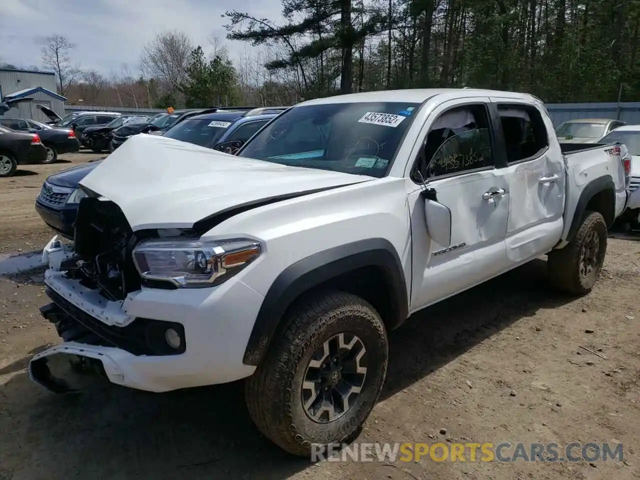 2 Photograph of a damaged car 3TMCZ5AN1NM460718 TOYOTA TACOMA 2022