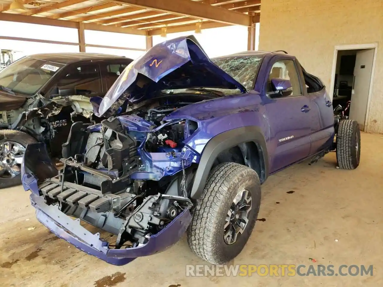 2 Photograph of a damaged car 3TMCZ5AN1NM471279 TOYOTA TACOMA 2022