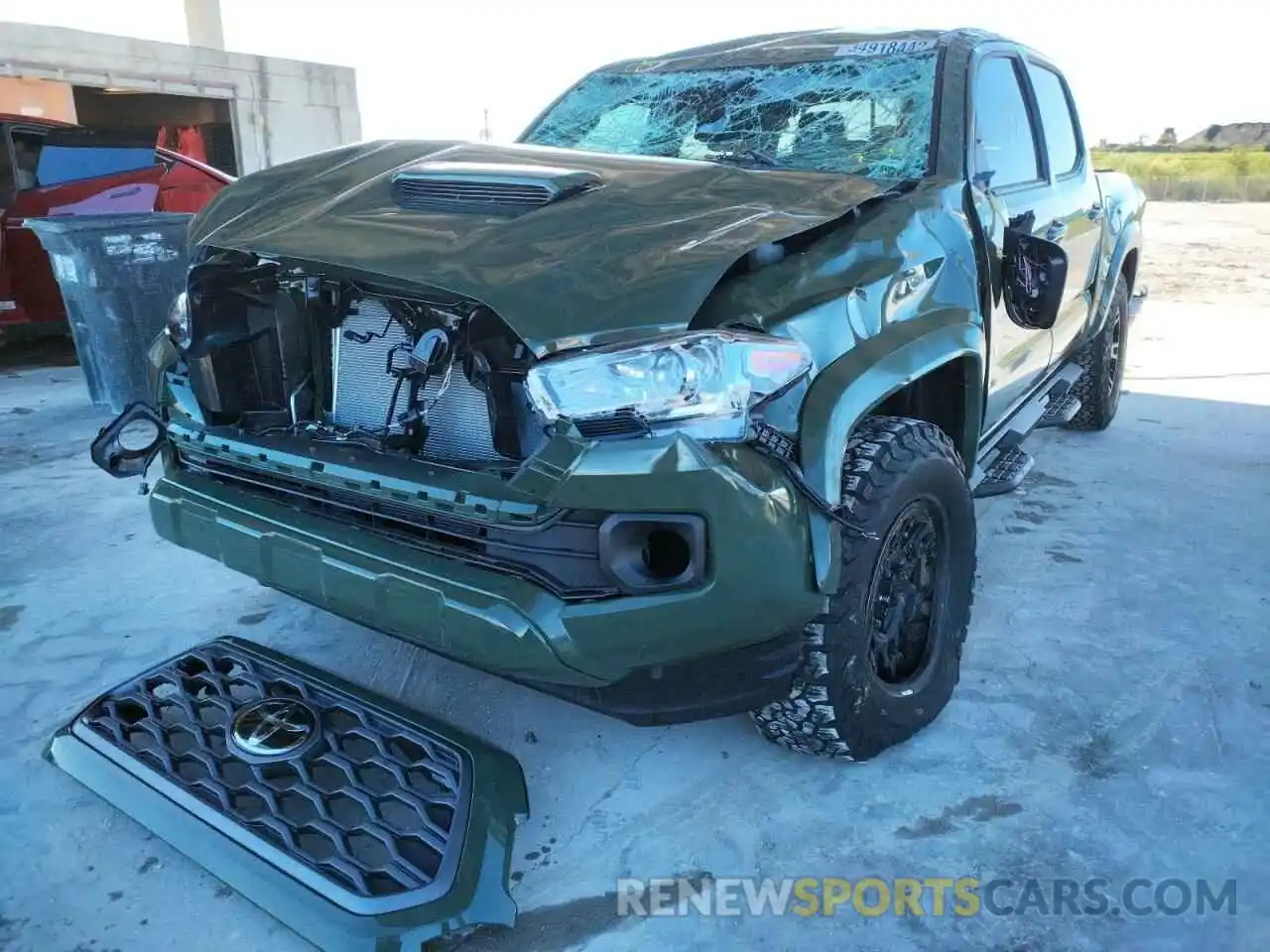 2 Photograph of a damaged car 3TMCZ5AN1NM473436 TOYOTA TACOMA 2022