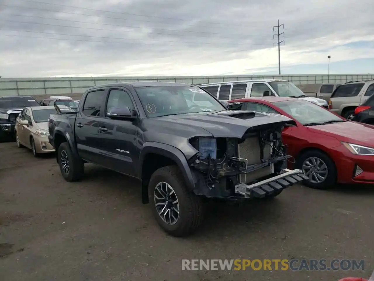 1 Photograph of a damaged car 3TMCZ5AN2NM463644 TOYOTA TACOMA 2022