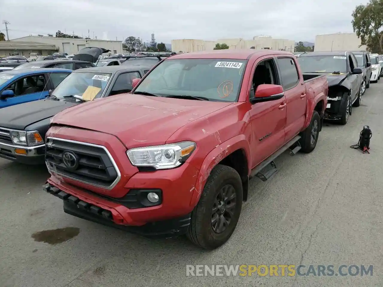 2 Photograph of a damaged car 3TMCZ5AN2NM469153 TOYOTA TACOMA 2022