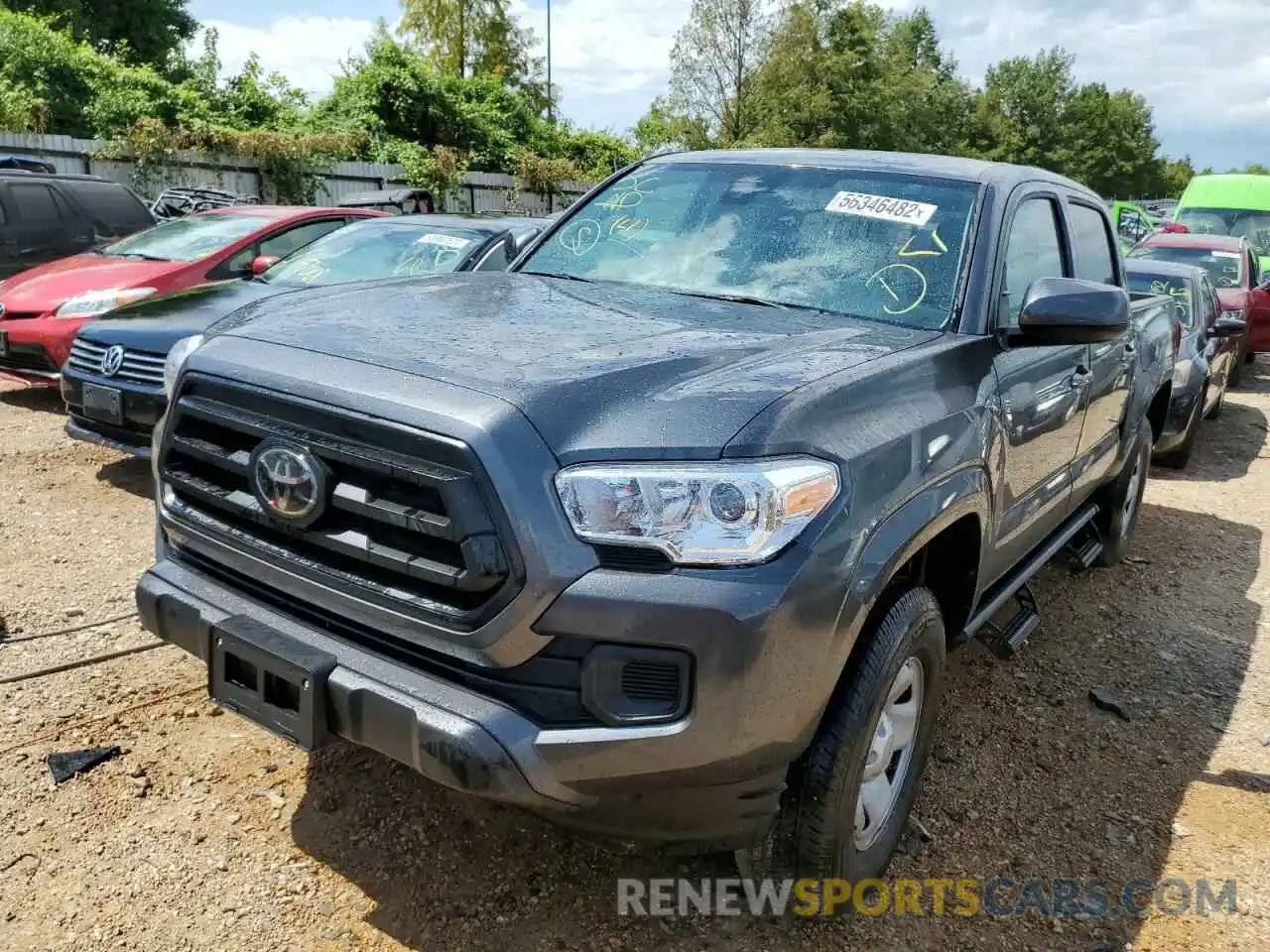 2 Photograph of a damaged car 3TMCZ5AN2NM502233 TOYOTA TACOMA 2022