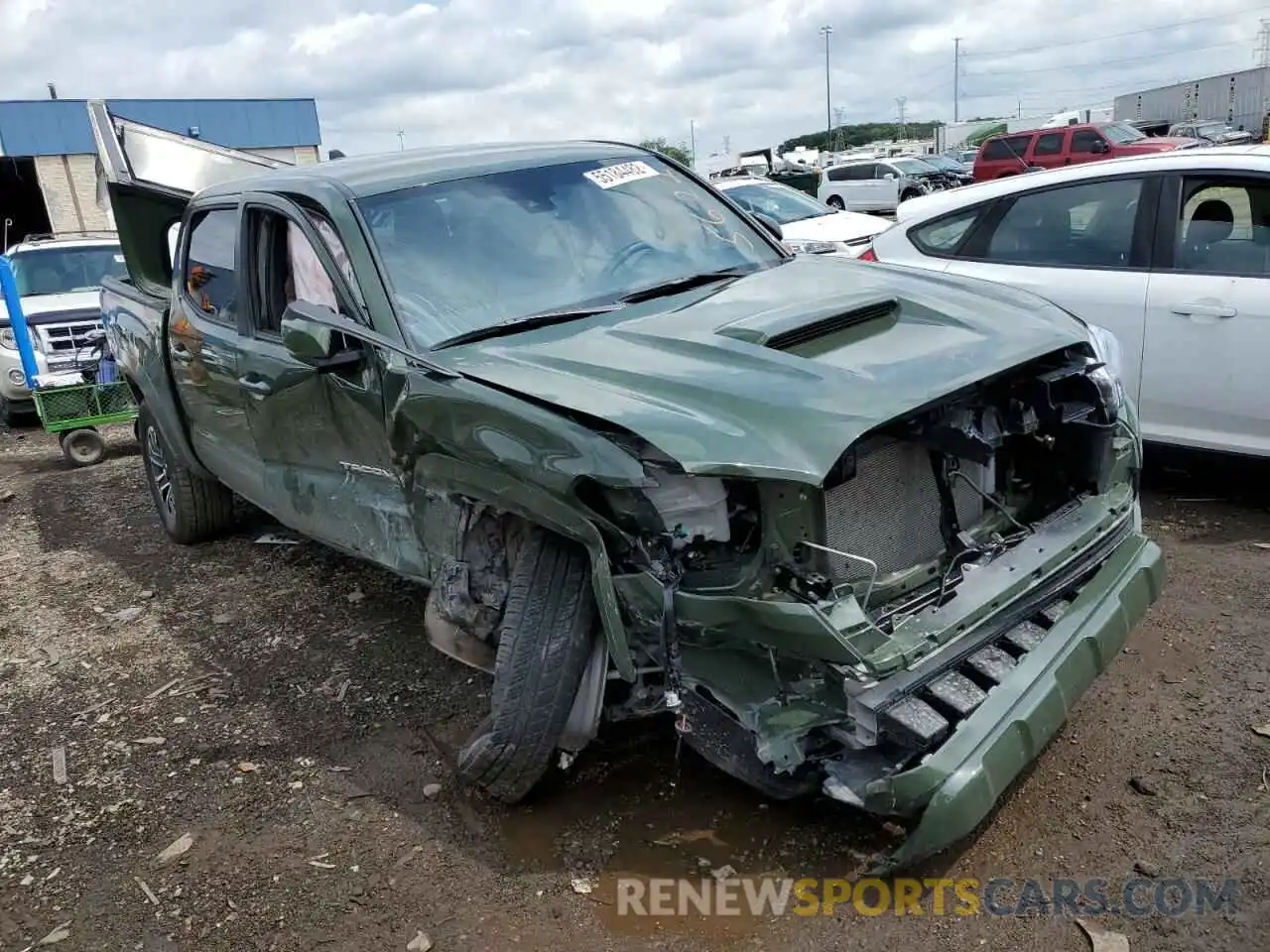 1 Photograph of a damaged car 3TMCZ5AN3NM485622 TOYOTA TACOMA 2022