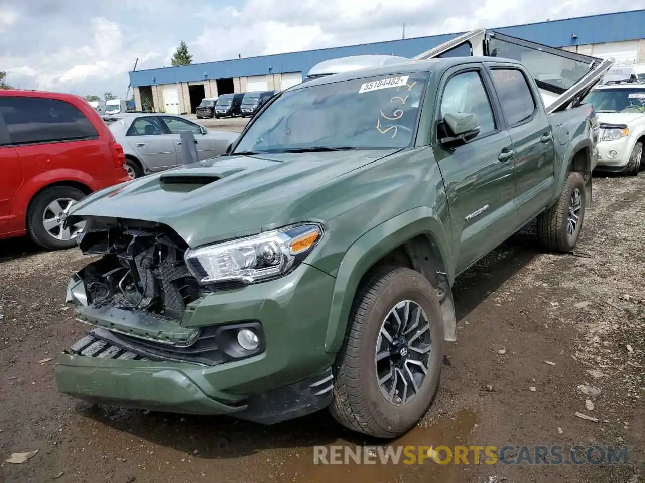 2 Photograph of a damaged car 3TMCZ5AN3NM485622 TOYOTA TACOMA 2022