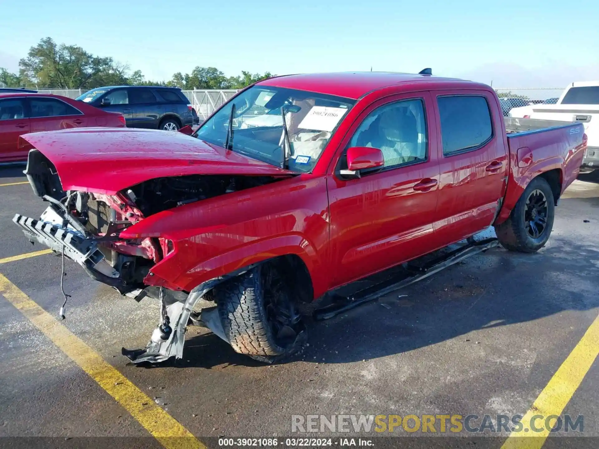 2 Photograph of a damaged car 3TMCZ5AN3NM486334 TOYOTA TACOMA 2022