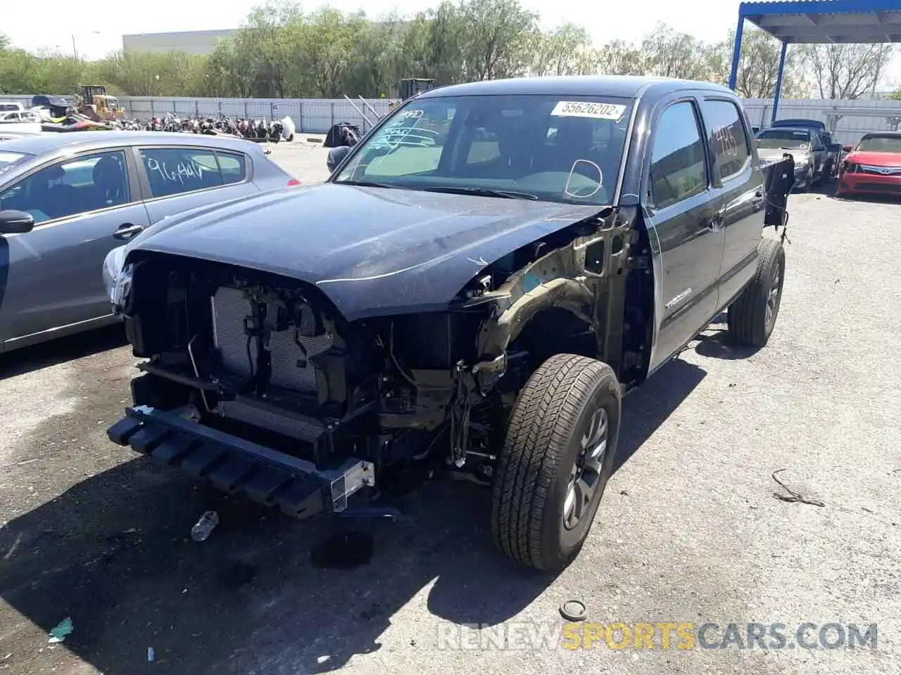 2 Photograph of a damaged car 3TMCZ5AN3NM508848 TOYOTA TACOMA 2022