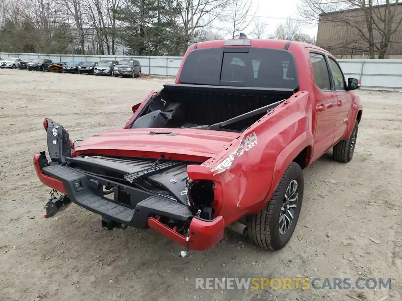 4 Photograph of a damaged car 3TMCZ5AN4NM456176 TOYOTA TACOMA 2022