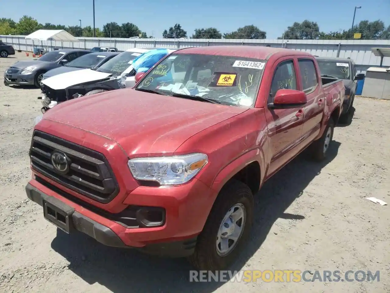 2 Photograph of a damaged car 3TMCZ5AN4NM479277 TOYOTA TACOMA 2022