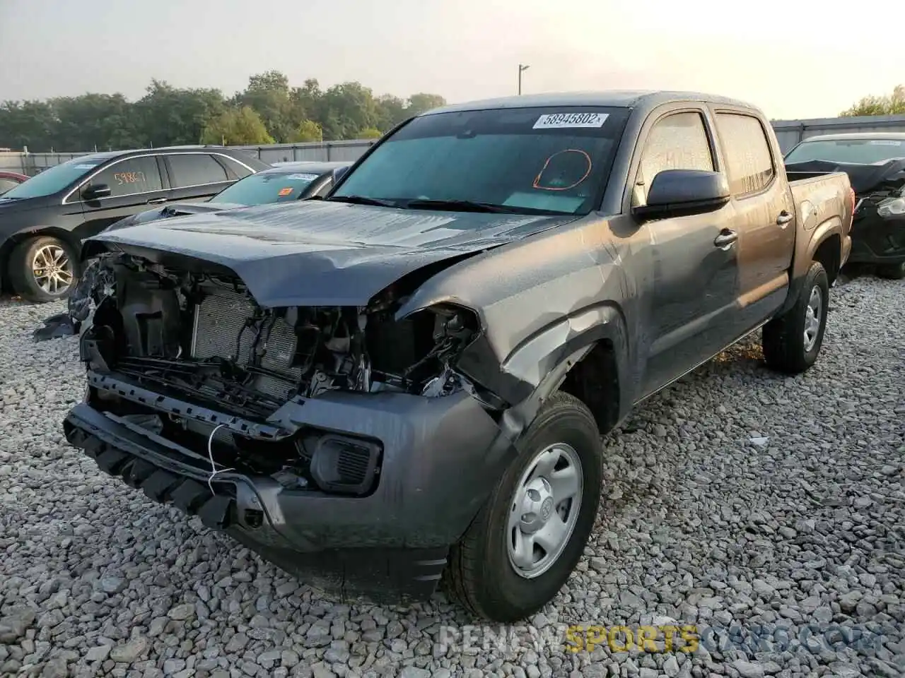 2 Фотография поврежденного автомобиля 3TMCZ5AN4NM492014 TOYOTA TACOMA 2022