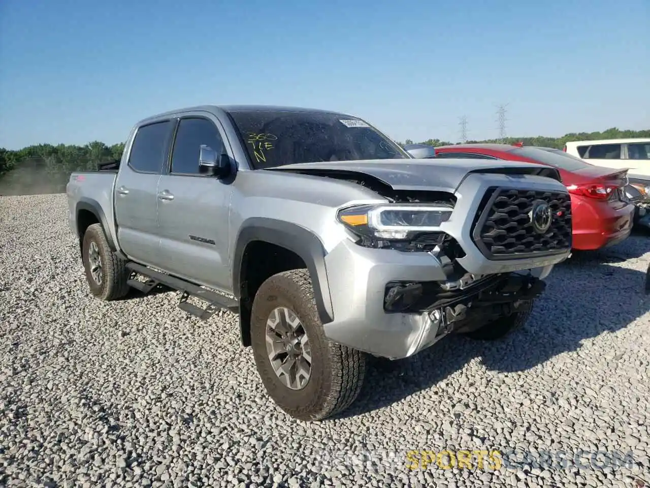 1 Photograph of a damaged car 3TMCZ5AN5NM463010 TOYOTA TACOMA 2022