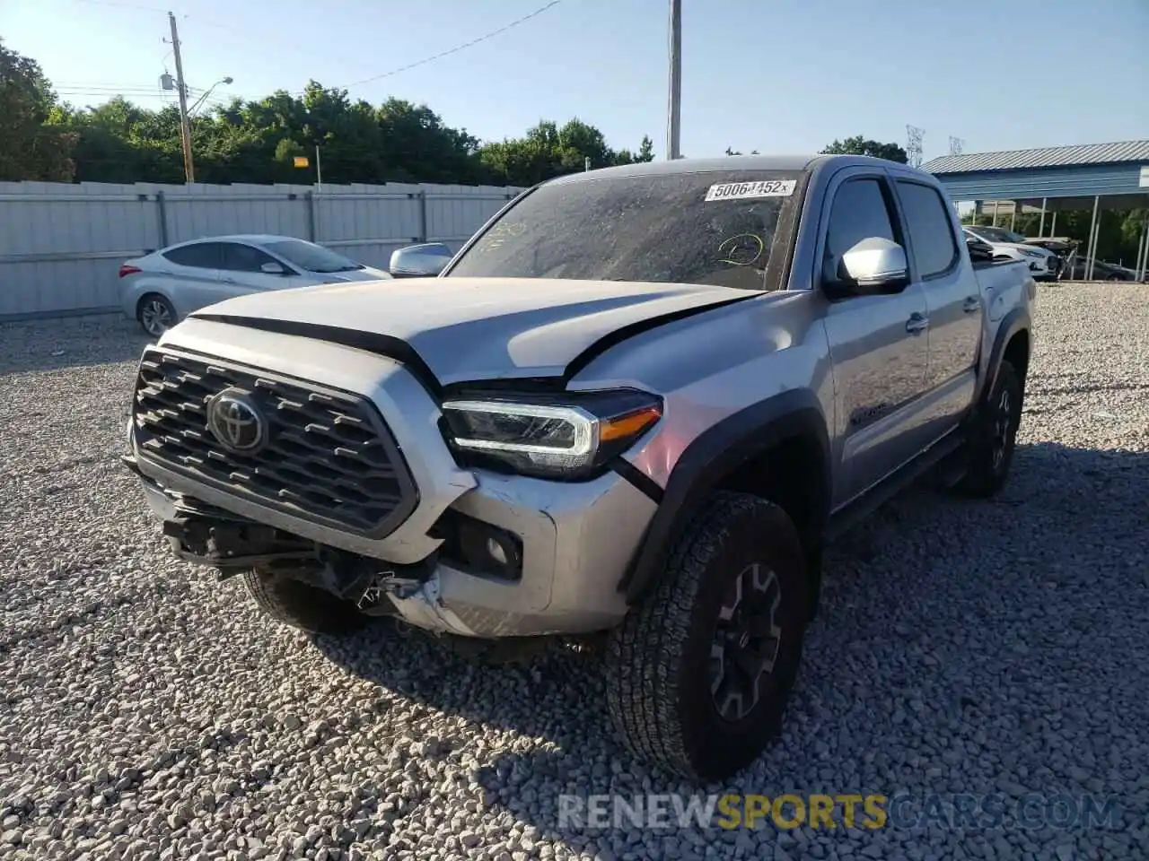 2 Photograph of a damaged car 3TMCZ5AN5NM463010 TOYOTA TACOMA 2022