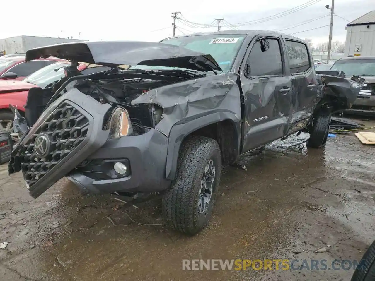 1 Photograph of a damaged car 3TMCZ5AN5NM472614 TOYOTA TACOMA 2022