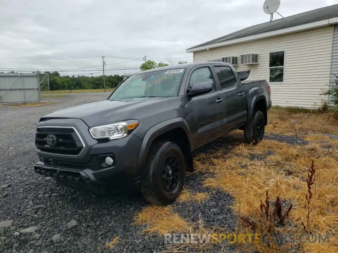 2 Photograph of a damaged car 3TMCZ5AN6NM466336 TOYOTA TACOMA 2022