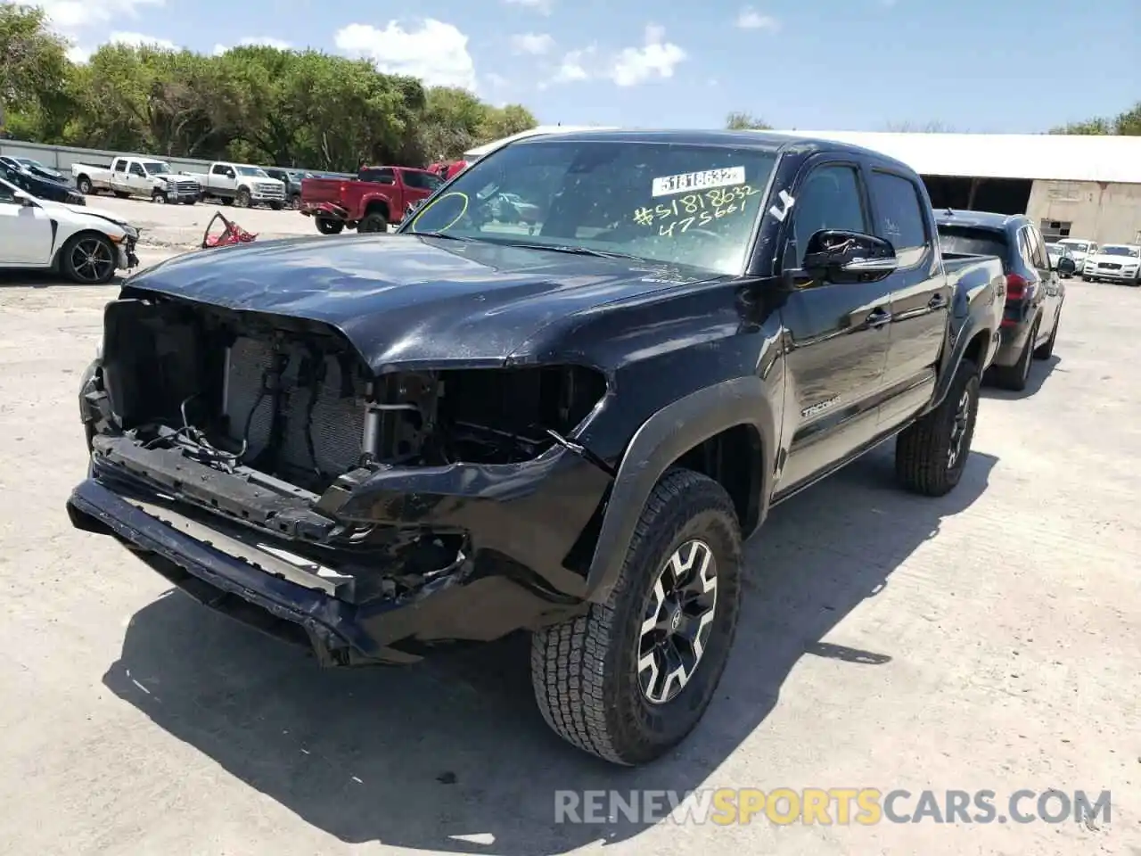 2 Photograph of a damaged car 3TMCZ5AN7NM475661 TOYOTA TACOMA 2022