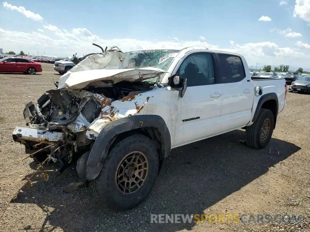 2 Photograph of a damaged car 3TMCZ5AN7NM476888 TOYOTA TACOMA 2022