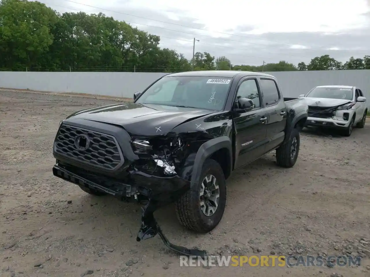 2 Photograph of a damaged car 3TMCZ5AN8NM463339 TOYOTA TACOMA 2022