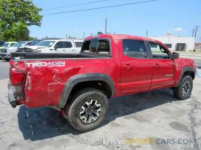 4 Photograph of a damaged car 3TMCZ5AN9NM465830 TOYOTA TACOMA 2022