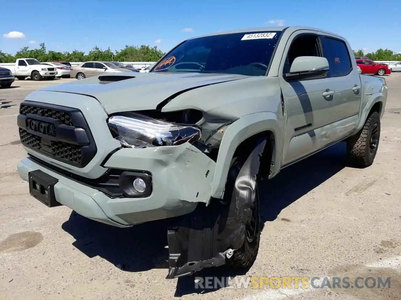 2 Photograph of a damaged car 3TMCZ5AN9NM481204 TOYOTA TACOMA 2022