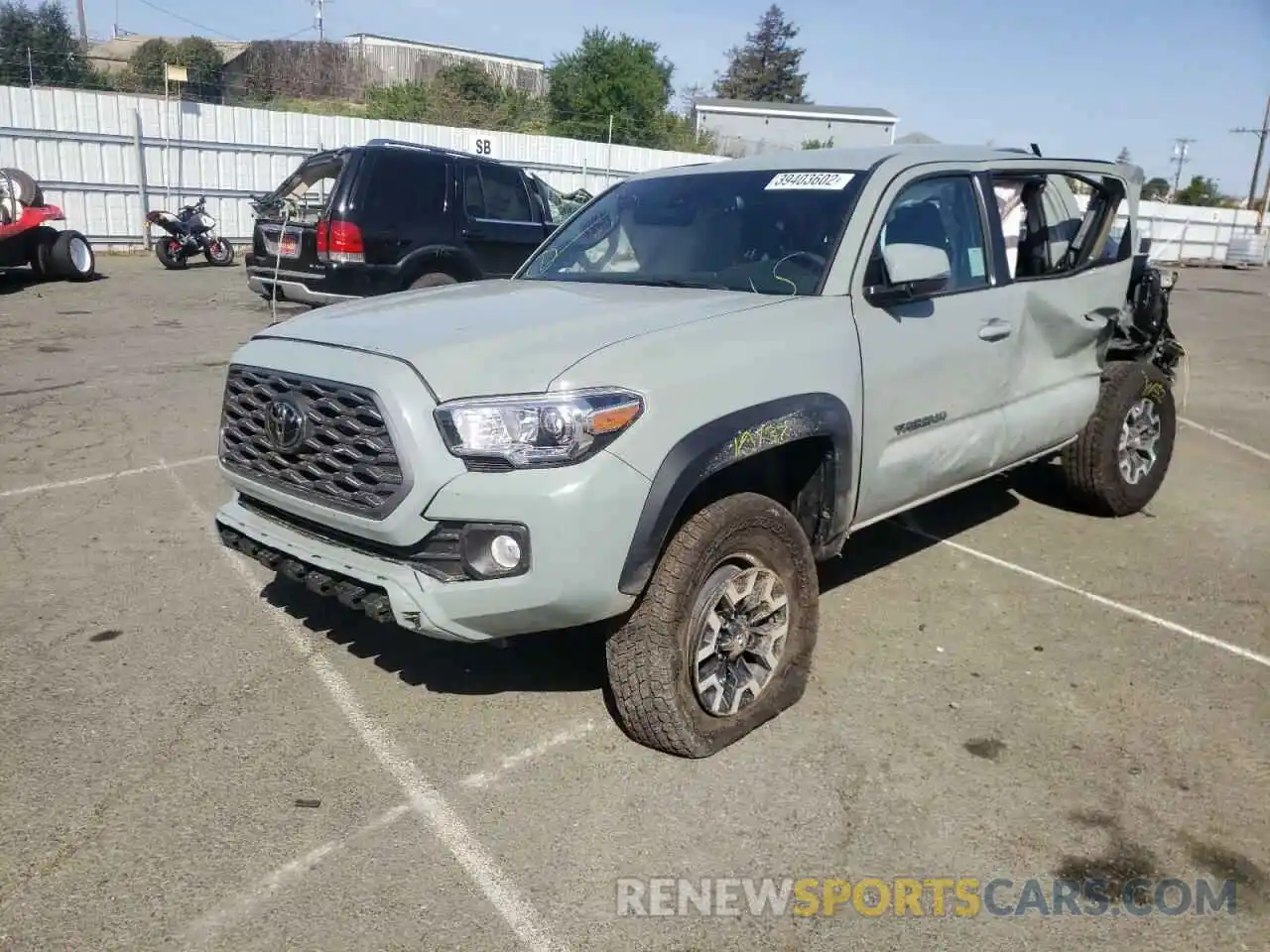 2 Photograph of a damaged car 3TMCZ5AN9NM486077 TOYOTA TACOMA 2022