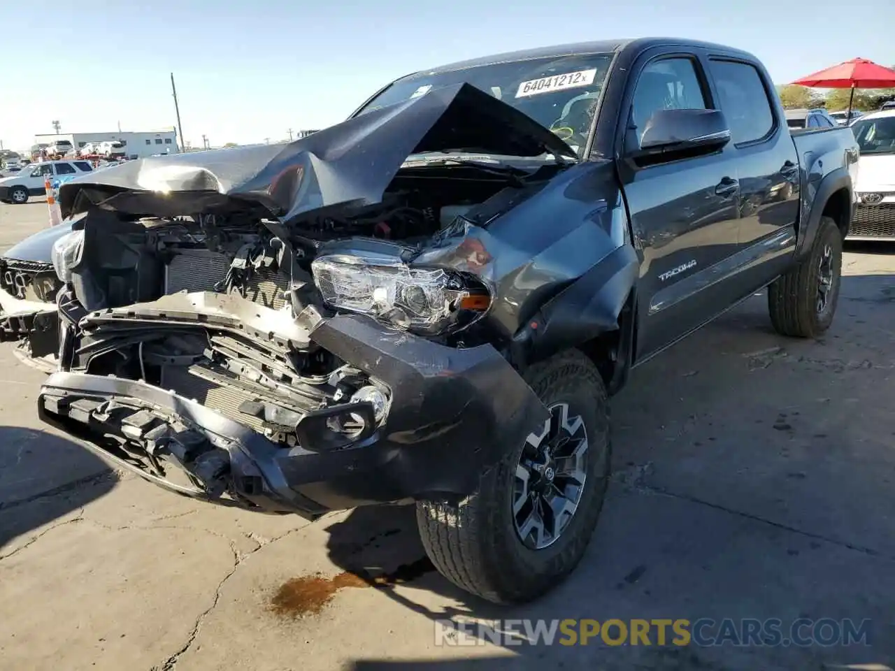 1 Photograph of a damaged car 3TMCZ5ANXNM478800 TOYOTA TACOMA 2022