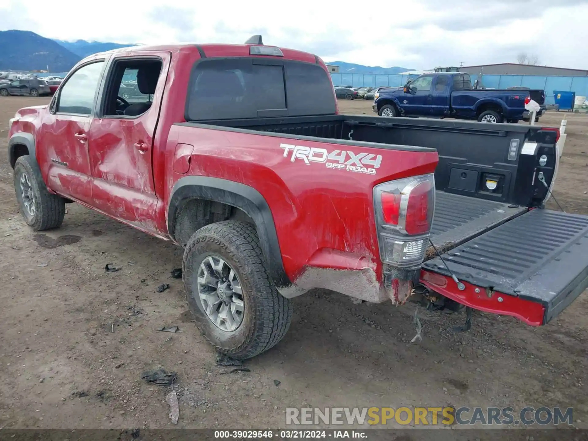 3 Photograph of a damaged car 3TMCZ5ANXNM484452 TOYOTA TACOMA 2022