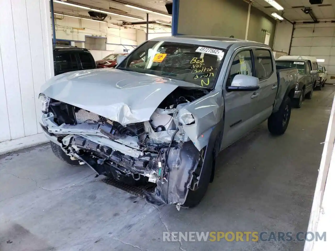 2 Photograph of a damaged car 3TMDZ5BN5NM124802 TOYOTA TACOMA 2022