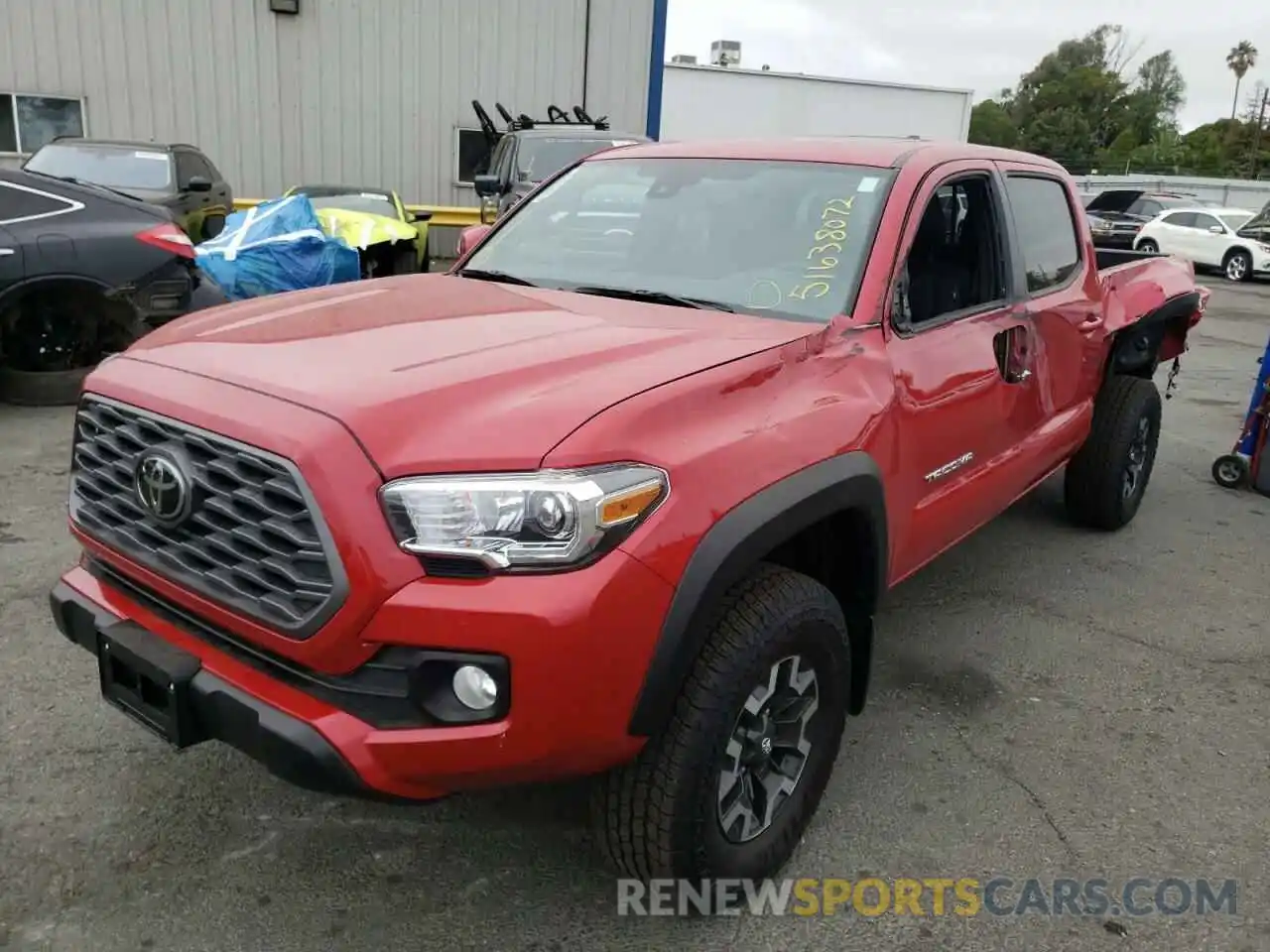 2 Photograph of a damaged car 3TMDZ5BN6NM127918 TOYOTA TACOMA 2022