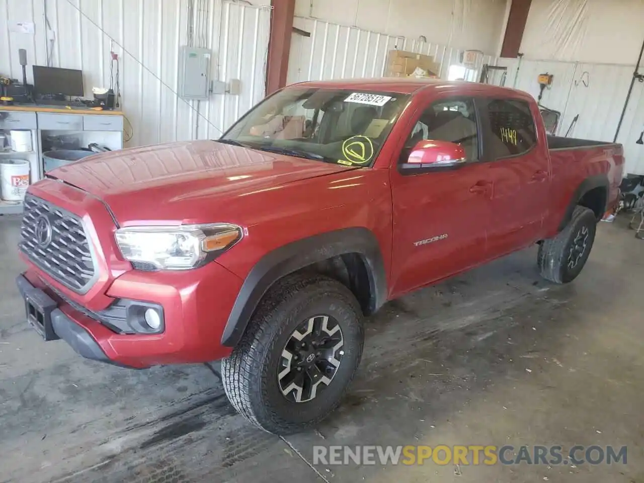 2 Photograph of a damaged car 3TMDZ5BN8NM127290 TOYOTA TACOMA 2022