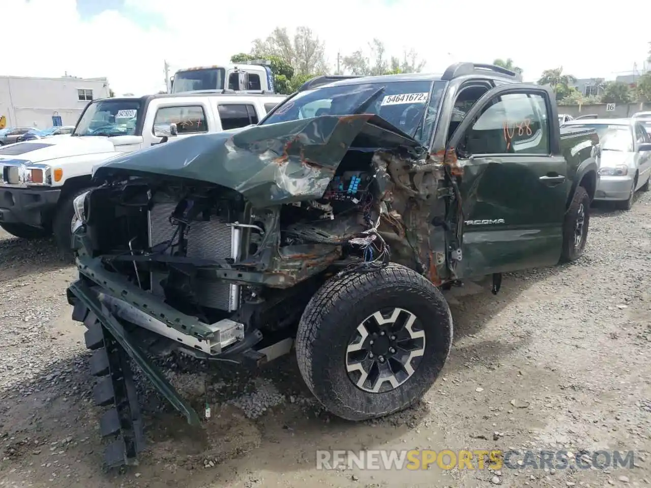 2 Photograph of a damaged car 3TMDZ5BN9NM121966 TOYOTA TACOMA 2022