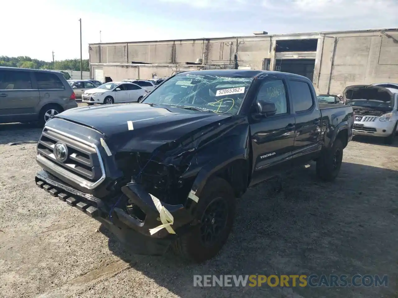 2 Photograph of a damaged car 3TMDZ5BNXNM121300 TOYOTA TACOMA 2022