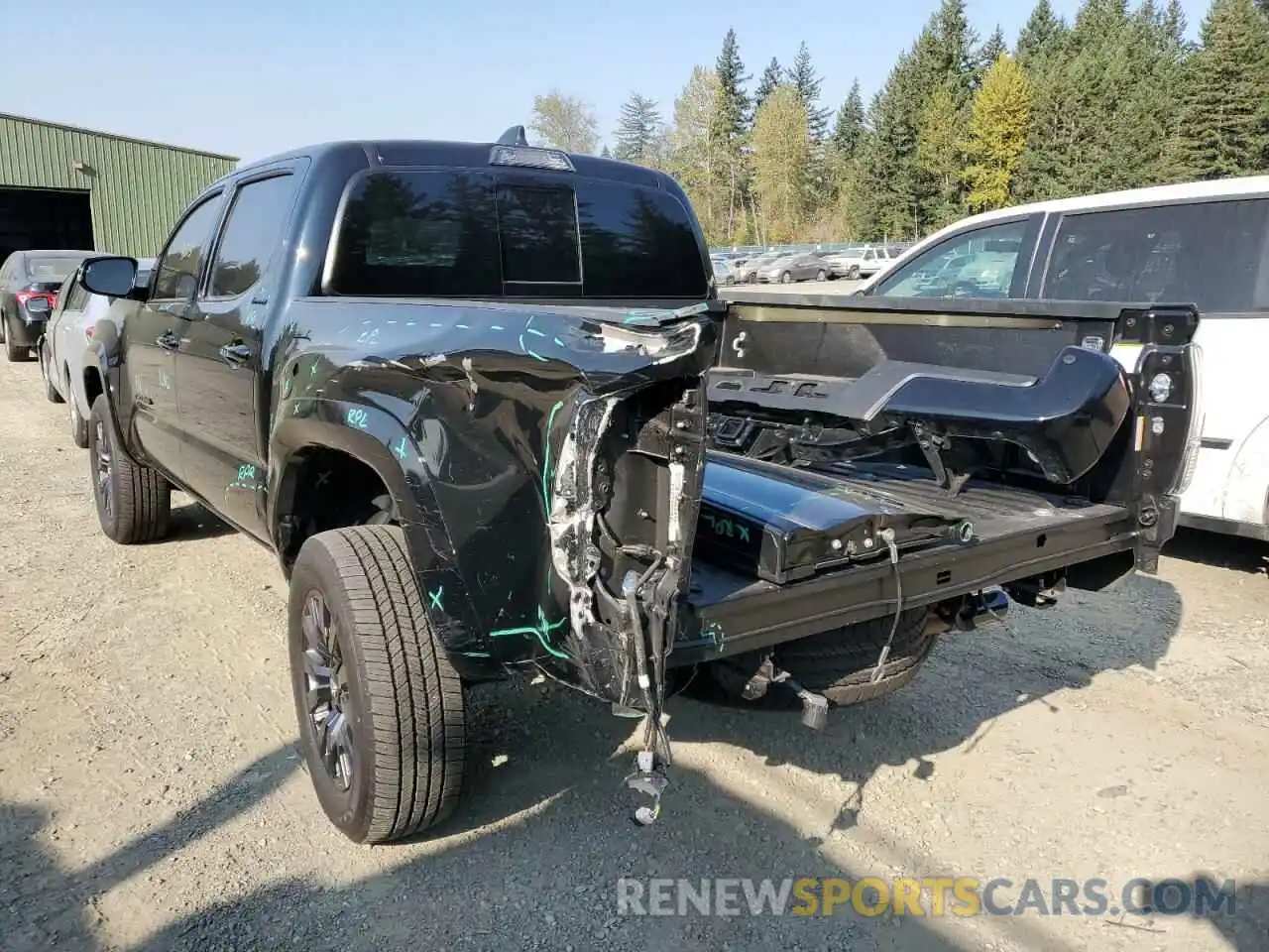 3 Photograph of a damaged car 3TMGZ5AN5NM467835 TOYOTA TACOMA 2022