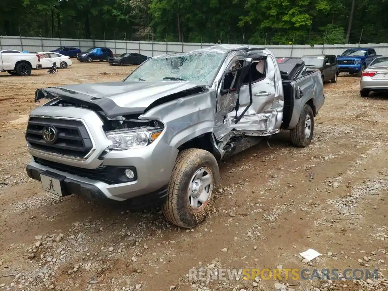 2 Photograph of a damaged car 3TYAX5GN1NT038117 TOYOTA TACOMA 2022