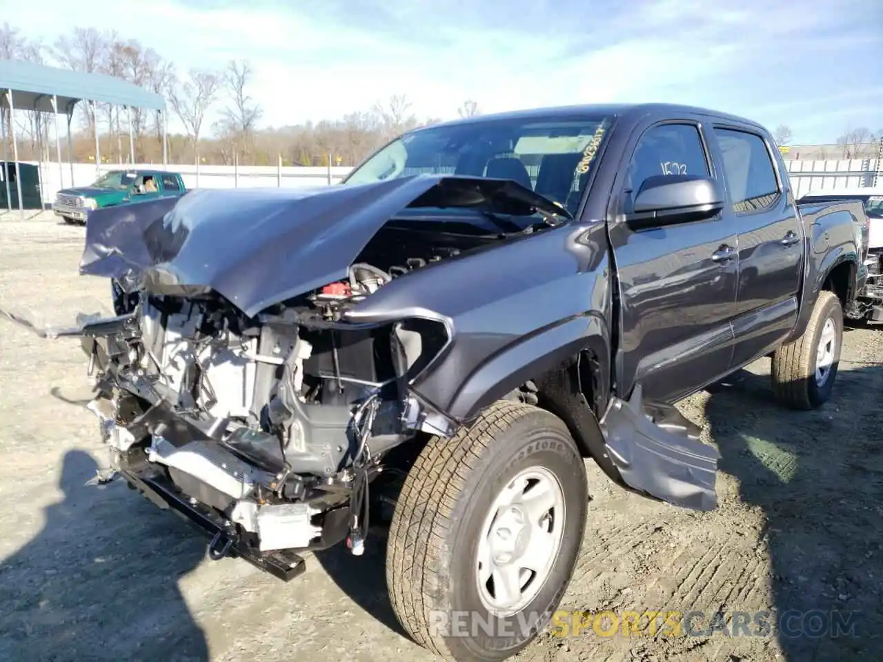 2 Photograph of a damaged car 3TYAX5GN3NT034795 TOYOTA TACOMA 2022