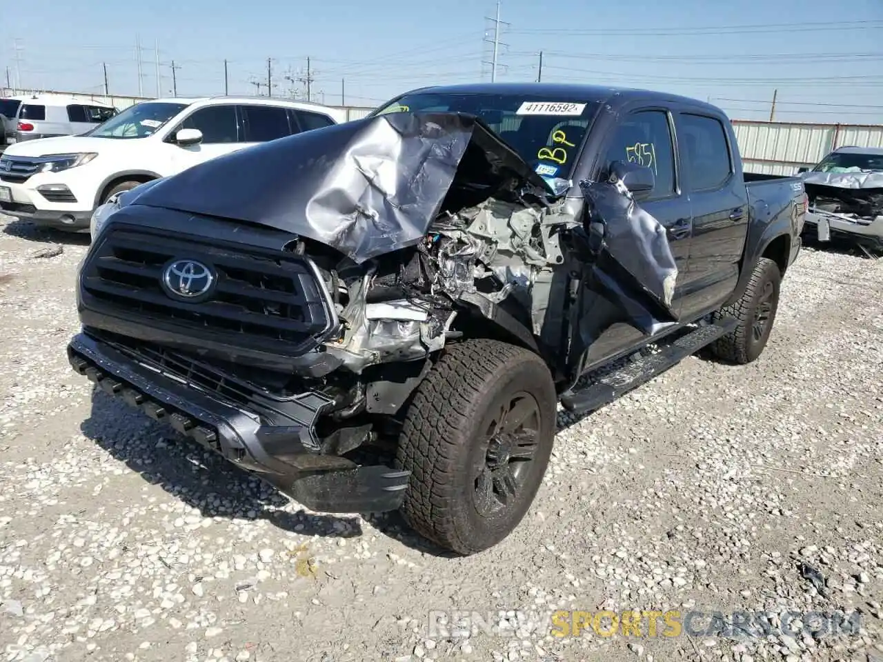 2 Photograph of a damaged car 3TYAX5GN6NT039960 TOYOTA TACOMA 2022