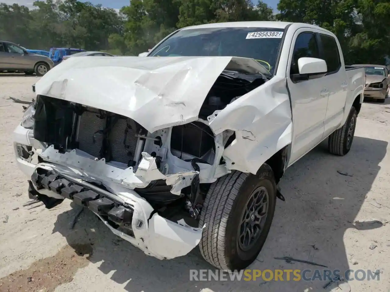 2 Photograph of a damaged car 3TYAX5GN7NT042477 TOYOTA TACOMA 2022