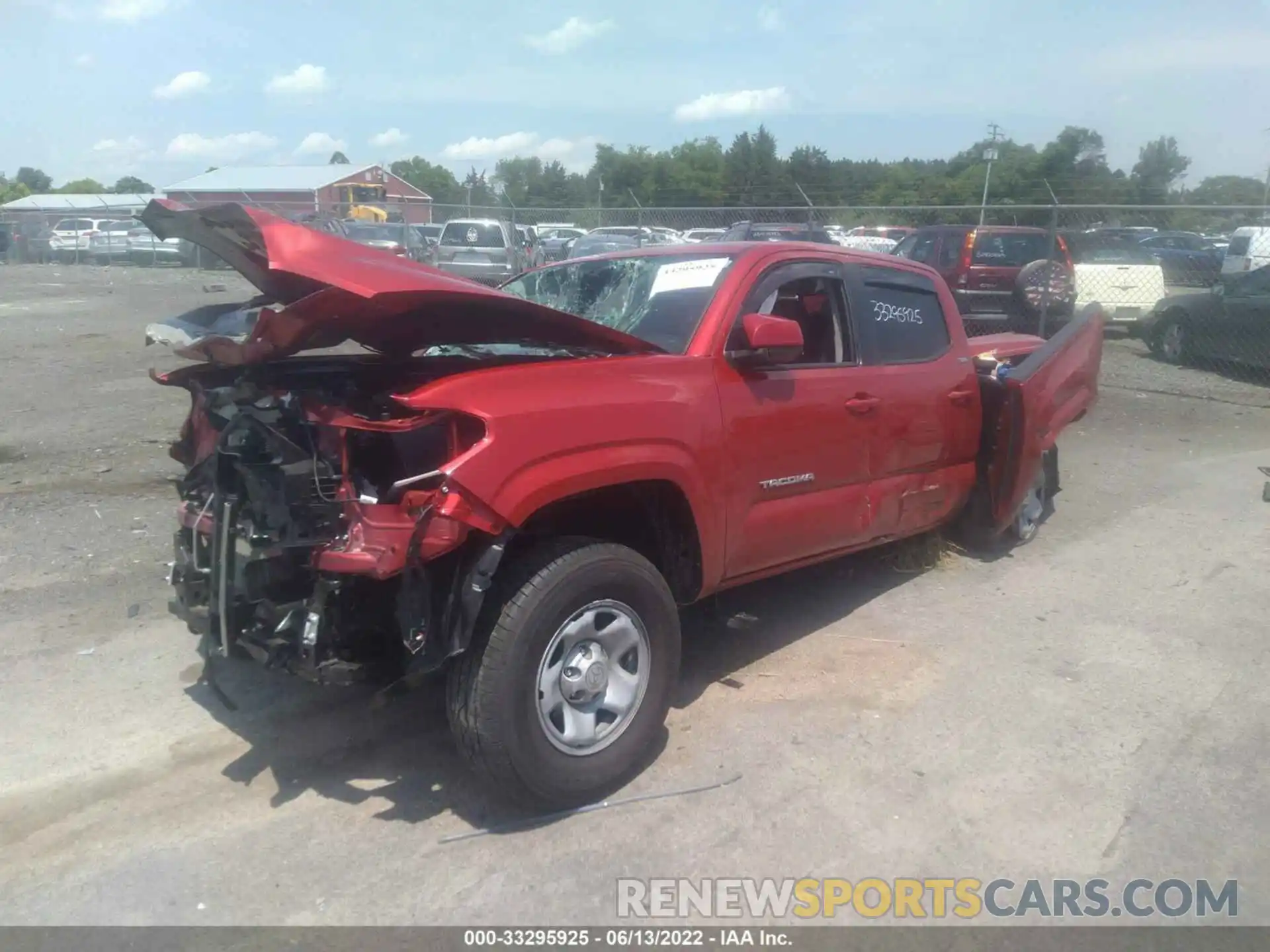 2 Photograph of a damaged car 3TYAX5GNXNT045017 TOYOTA TACOMA 2022