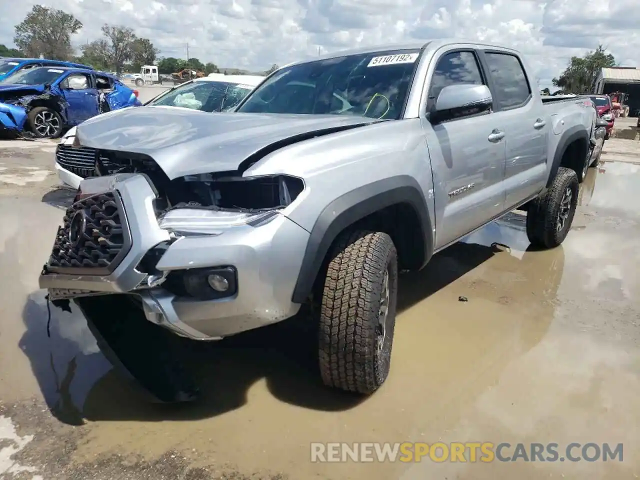 2 Photograph of a damaged car 3TYCZ5AN1NT055799 TOYOTA TACOMA 2022