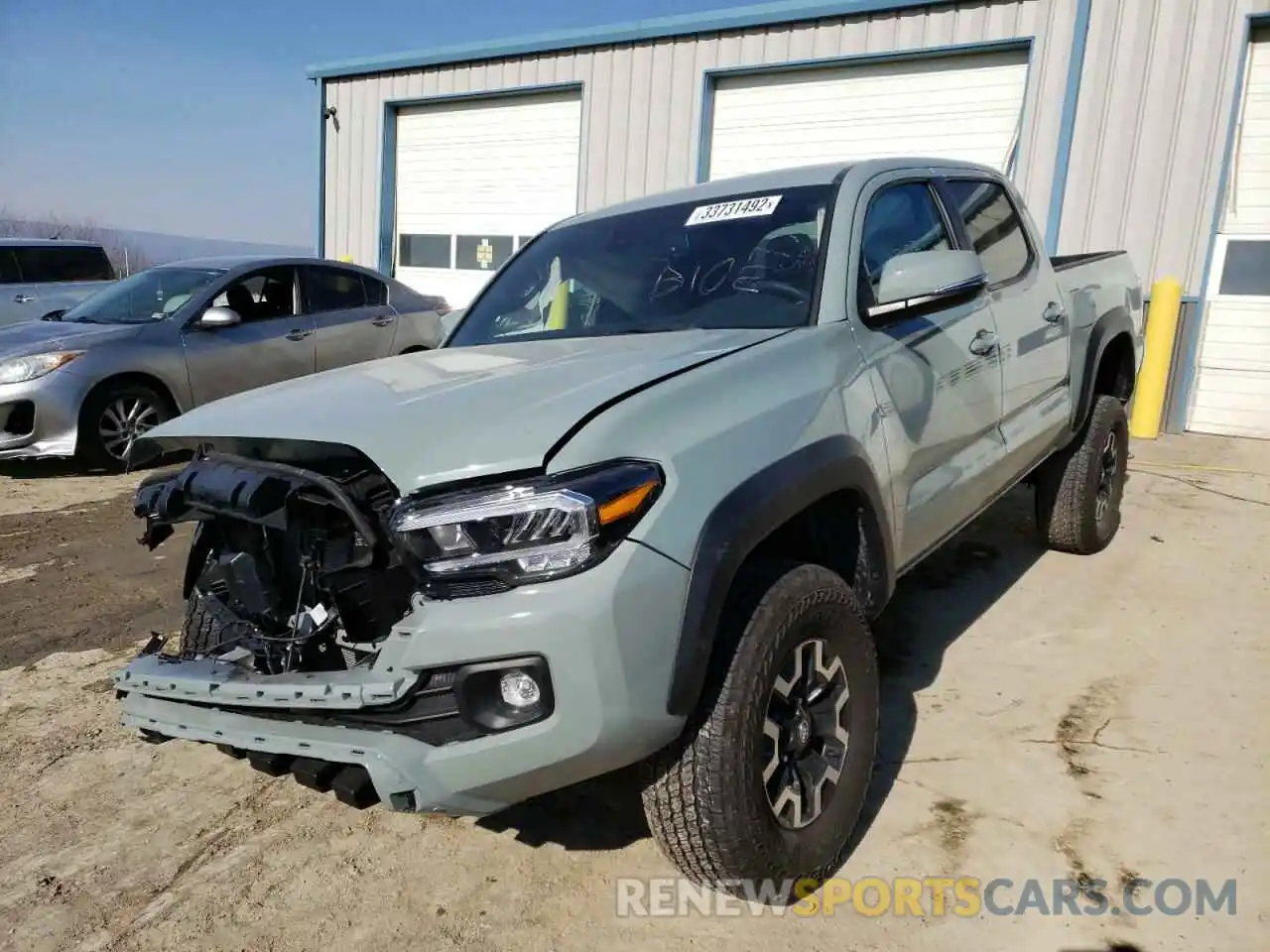 2 Photograph of a damaged car 3TYCZ5AN2NT056170 TOYOTA TACOMA 2022