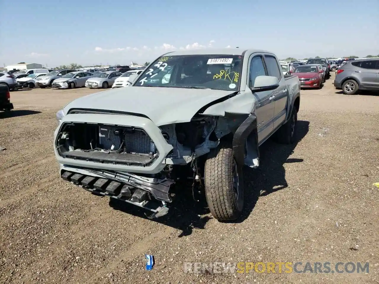 2 Photograph of a damaged car 3TYCZ5AN2NT065788 TOYOTA TACOMA 2022