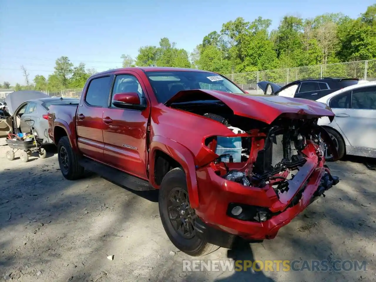 1 Photograph of a damaged car 3TYCZ5AN3NT069932 TOYOTA TACOMA 2022