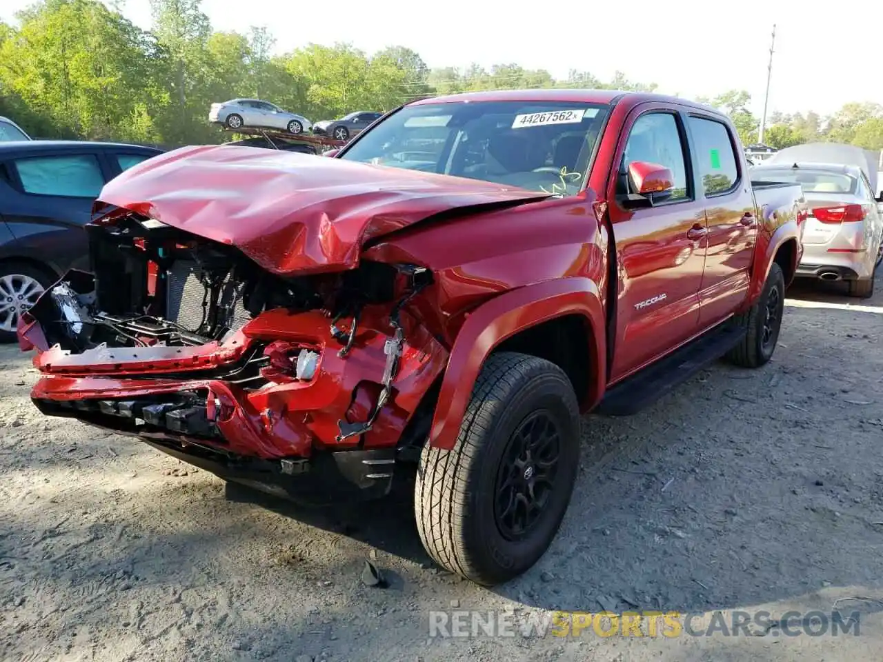 2 Photograph of a damaged car 3TYCZ5AN3NT069932 TOYOTA TACOMA 2022