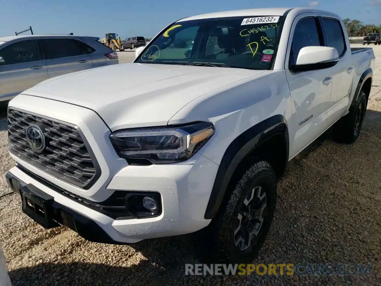 2 Photograph of a damaged car 3TYCZ5AN6NT088507 TOYOTA TACOMA 2022