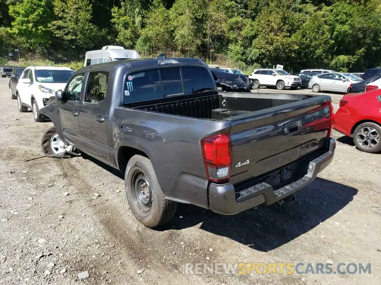 3 Photograph of a damaged car 3TYCZ5AN8NT072728 TOYOTA TACOMA 2022