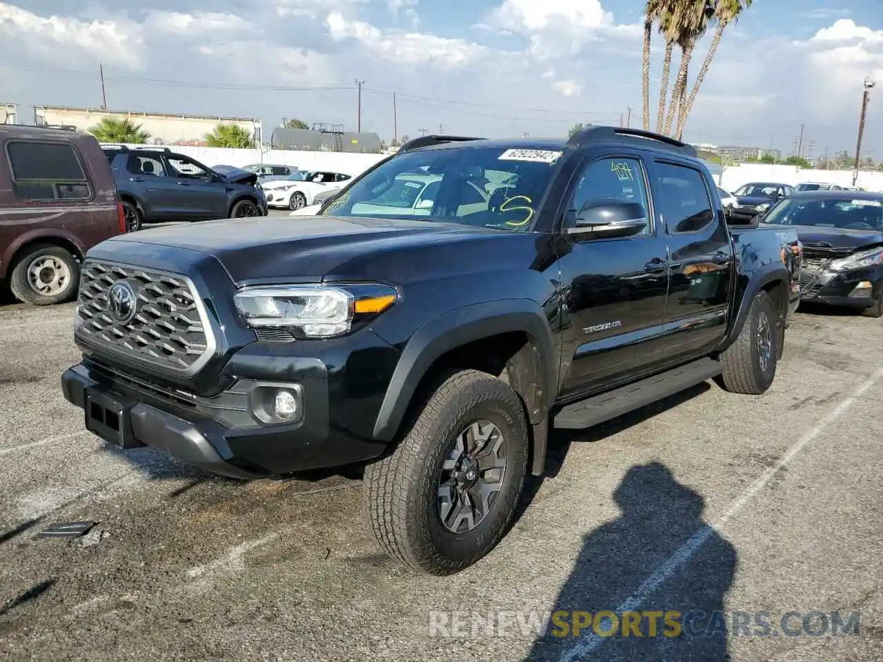 2 Photograph of a damaged car 3TYCZ5AN9NT074875 TOYOTA TACOMA 2022