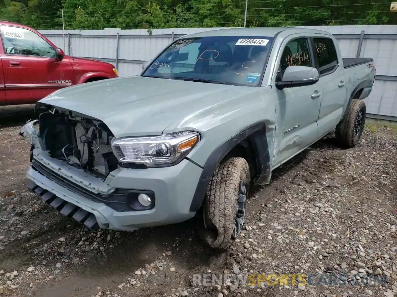 2 Photograph of a damaged car 3TYDZ5BN4NT006163 TOYOTA TACOMA 2022