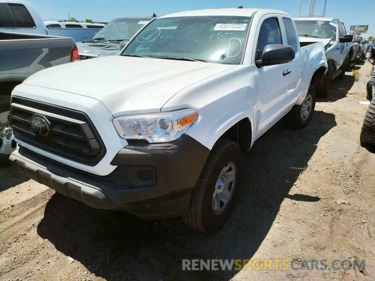 2 Photograph of a damaged car 3TYRX5GNXNT048390 TOYOTA TACOMA 2022