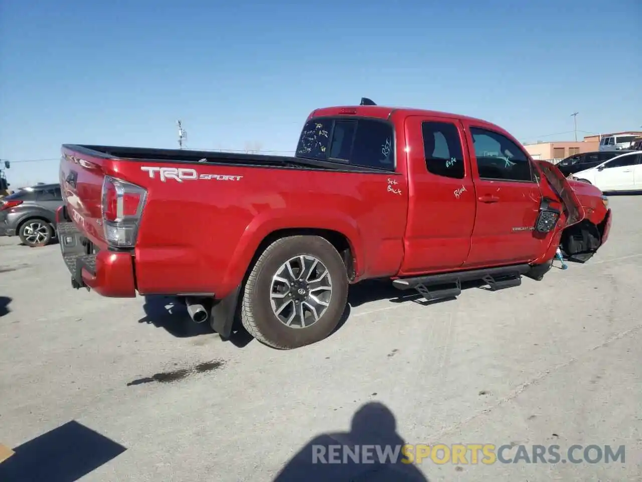 3 Photograph of a damaged car 3TYRZ5CN9NT024260 TOYOTA TACOMA 2022