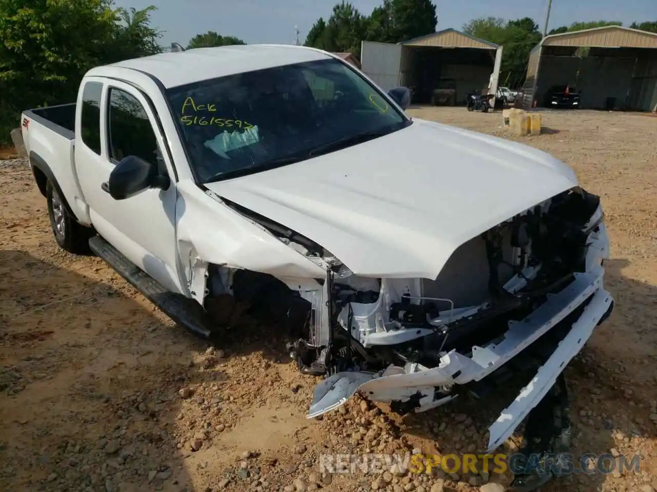 1 Photograph of a damaged car 3TYRZ5CNXNT014921 TOYOTA TACOMA 2022