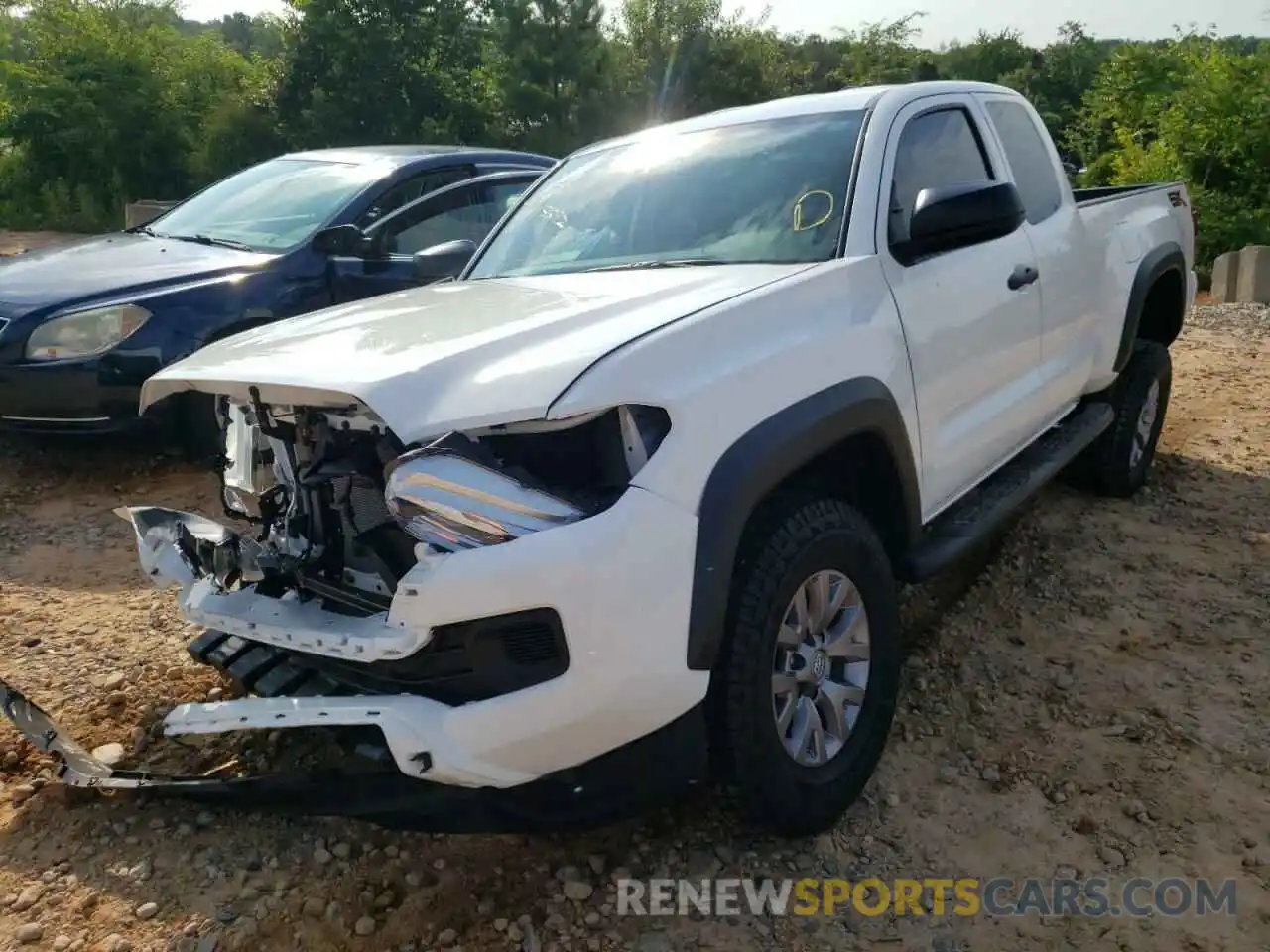 2 Photograph of a damaged car 3TYRZ5CNXNT014921 TOYOTA TACOMA 2022