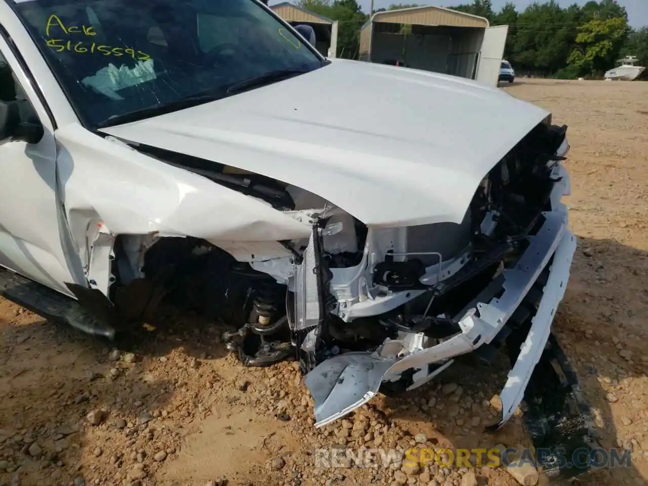 9 Photograph of a damaged car 3TYRZ5CNXNT014921 TOYOTA TACOMA 2022